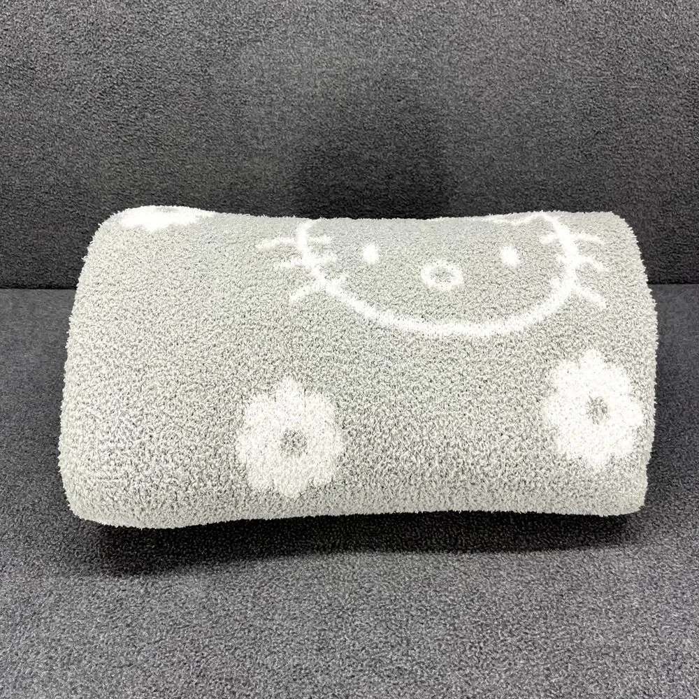 HELLO KITTY Blanket Gray & White Super Soft Throw Blanket‎ 50